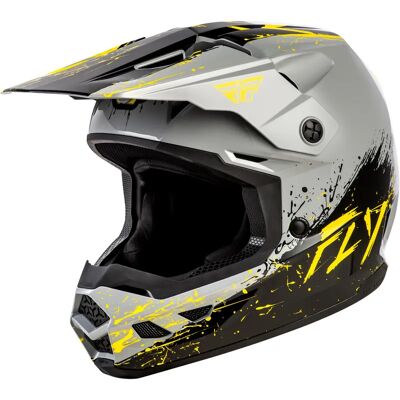 Casque moto cross enfant Fly Racing Kinetic Drip Gris L (51/52 cm) Unisex - Publicité Casque moto cross enfant Fly Racing Kinetic Drip Gris L (51/52 cm) Unisex - Publicité