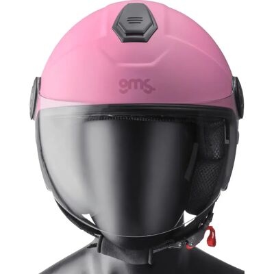 Casque moto jet GMS Gelato Rouge XS (53/54 cm) Unisex - Publicité Casque moto jet GMS Gelato Rouge XS (53/54 cm) Unisex - Publicité
