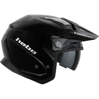 Casque Hebo Zone 5 Monocolor Noir Brillant - Équipement de Sécurité Moto - Publicité Casque Hebo Zone 5 Monocolor Noir Brillant - Équipement de Sécurité Moto - Publicité