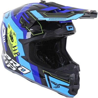Casque moto cross Progrip Progrip 3080 Spirits Bleu M Unisex - Publicité Casque moto cross Progrip Progrip 3080 Spirits Bleu M Unisex - Publicité