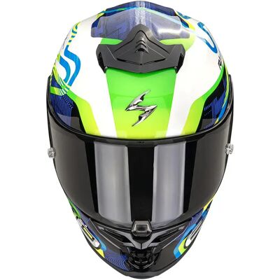 Casque moto intégral Scorpion Exo-R1 Evo II Air Cornering Blanc M (57/58 cm) Unisex - Publicité Casque moto intégral Scorpion Exo-R1 Evo II Air Cornering Blanc M (57/58 cm) Unisex - Publicité
