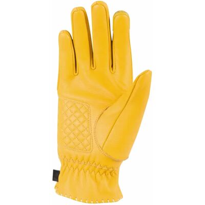 Gants de moto en cuir jaune Segura Marvin - Style vintage - Publicité Gants de moto en cuir jaune Segura Marvin - Style vintage - Publicité