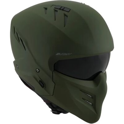 Casque Jet Suomy Armor Plain Vert Militaire - Casque de moto - Publicité Casque Jet Suomy Armor Plain Vert Militaire - Casque de moto - Publicité