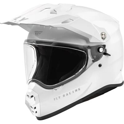 Casque moto cross Fly Racing Trekker Solid Blanc L (59/60 cm) Unisex - Publicité Casque moto cross Fly Racing Trekker Solid Blanc L (59/60 cm) Unisex - Publicité