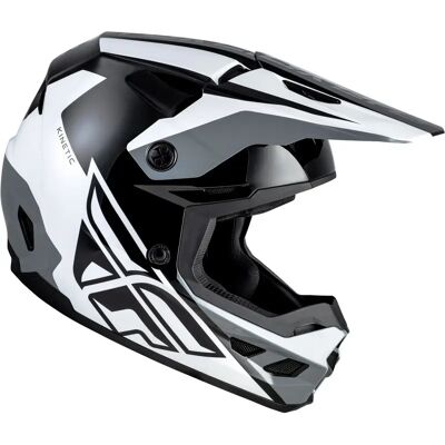 Casque moto cross Fly Racing Kinetic Crest Blanc S (55/56 cm) Unisex - Publicité Casque moto cross Fly Racing Kinetic Crest Blanc S (55/56 cm) Unisex - Publicité