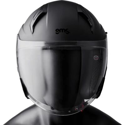 Casque moto jet GMS Vectus Noir L (59/60 cm) Unisex - Publicité Casque moto jet GMS Vectus Noir L (59/60 cm) Unisex - Publicité