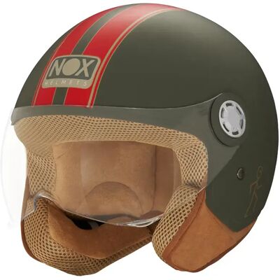 Casque moto jet Nox N 210 Evo Vert M (57/58 cm) Unisex - Publicité Casque moto jet Nox N 210 Evo Vert M (57/58 cm) Unisex - Publicité