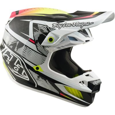 Casque moto cross Troy Lee Designs SE5 Carbon MIPS Blanc XL (61/62 cm) Unisex - Publicité Casque moto cross Troy Lee Designs SE5 Carbon MIPS Blanc XL (61/62 cm) Unisex - Publicité