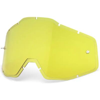 Ecran casque de moto injecté anti-buée 100% Accuri/Strata Jaune TU Unisex - Publicité Ecran casque de moto injecté anti-buée 100% Accuri/Strata Jaune TU Unisex - Publicité
