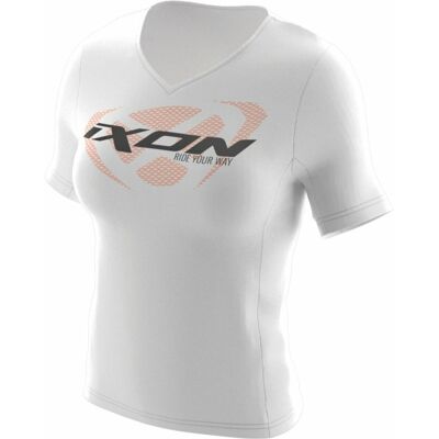 T-Shirt femme Ixon L - Blanc Orange - Publicité T-Shirt femme Ixon L - Blanc Orange - Publicité