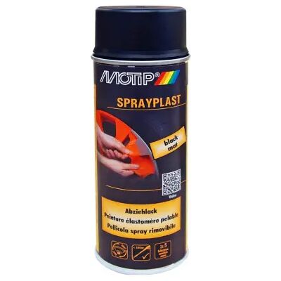 Motip - Sprayplast - Noir Mat - 400 ml - Spray peinture - Publicité Motip - Sprayplast - Noir Mat - 400 ml - Spray peinture - Publicité