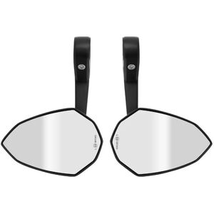 Paire de rétroviseur moto embout de guidon avec adaptateur plastique alu Avoc Nebraska Noir TU Unisex - Publicité Paire de rétroviseur moto embout de guidon avec adaptateur plastique alu Avoc Nebraska Noir TU Unisex - Publicité