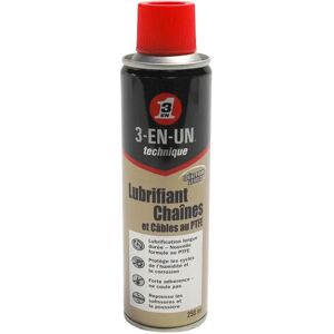 WD-40 Lubrifiant chaîne vélo 3-en-1 pour chaîne et câble WD40 Ptfe Noir 250 ml Unisex - Publicité WD-40 Lubrifiant chaîne vélo 3-en-1 pour chaîne et câble WD40 Ptfe Noir 250 ml Unisex - Publicité