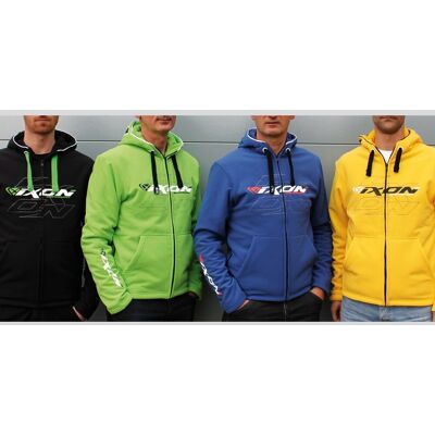 Sweatshirt à capuche moto Ixon grunge Vert M Male - Publicité Sweatshirt à capuche moto Ixon grunge Vert M Male - Publicité