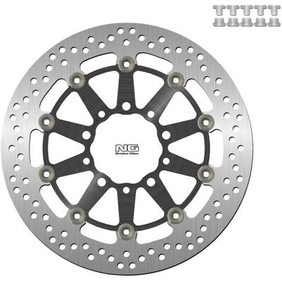 Disque de frein rond flottant NG Brake Disc 1558G Argenté TU Unisex - Publicité Disque de frein rond flottant NG Brake Disc 1558G Argenté TU Unisex - Publicité