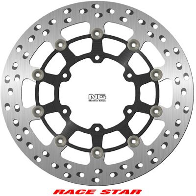 Disque de frein moto flottant NG Brake Disc Race Star DIS1214ZG Argenté TU Unisex - Publicité Disque de frein moto flottant NG Brake Disc Race Star DIS1214ZG Argenté TU Unisex - Publicité