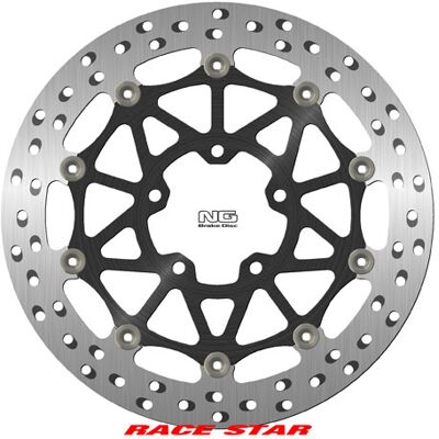 Disque de frein moto flottant NG Brake Disc Race Star DIS1919ZG Argenté 330 mm Unisex - Publicité Disque de frein moto flottant NG Brake Disc Race Star DIS1919ZG Argenté 330 mm Unisex - Publicité