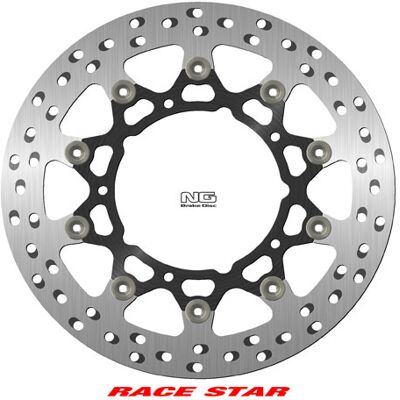 Disque de frein moto flottant NG Brake Disc Race Star DIS902ZG Argenté 310 mm Unisex - Publicité Disque de frein moto flottant NG Brake Disc Race Star DIS902ZG Argenté 310 mm Unisex - Publicité
