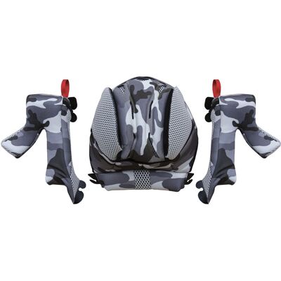 Intérieur casque moto Progrip 3180 - Gris - Publicité Intérieur casque moto Progrip 3180 - Gris - Publicité