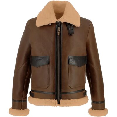Blouson cuir moto Helstons Bombardier Thunder Marron S Male - Publicité Blouson cuir moto Helstons Bombardier Thunder Marron S Male - Publicité