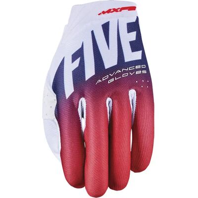 Gants moto cross Five MXF2 Evo Bleu S Unisex - Publicité Gants moto cross Five MXF2 Evo Bleu S Unisex - Publicité