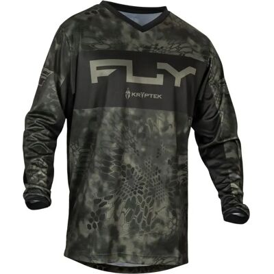 Maillot moto cross Fly Racing F-16 S.E. Kryptek Gris S Unisex - Publicité Maillot moto cross Fly Racing F-16 S.E. Kryptek Gris S Unisex - Publicité