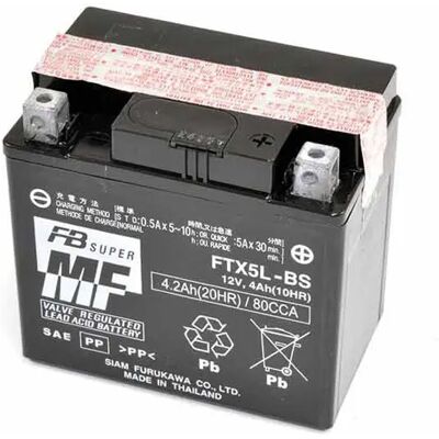 Batterie Furukawa FTX5L-BS Noir 12 V/10 Ah Unisex - Publicité Batterie Furukawa FTX5L-BS Noir 12 V/10 Ah Unisex - Publicité