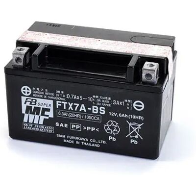 Batterie Furukawa FTX7A-BS Noir 12 V/6 Ah Unisex - Publicité Batterie Furukawa FTX7A-BS Noir 12 V/6 Ah Unisex - Publicité