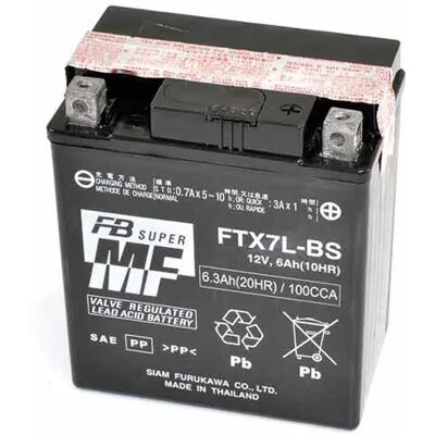 Batterie Moto Furukawa FTX7L-BS - 12V 6Ah - Publicité Batterie Moto Furukawa FTX7L-BS - 12V 6Ah - Publicité