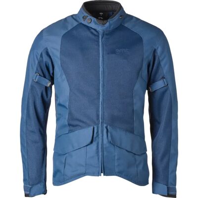 Veste moto long GMS FiftySix.7 Bleu 2XL Unisex - Publicité Veste moto long GMS FiftySix.7 Bleu 2XL Unisex - Publicité