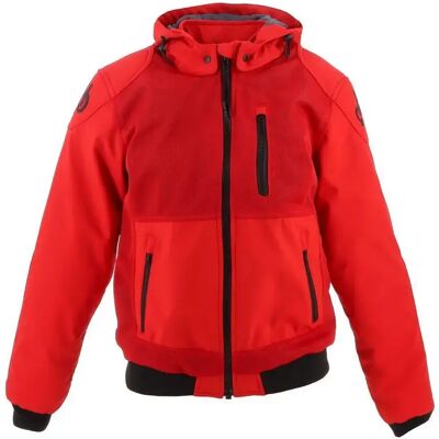 Blouson moto tissu en maille femme Helstons Soft Air Rouge M Female - Publicité Blouson moto tissu en maille femme Helstons Soft Air Rouge M Female - Publicité