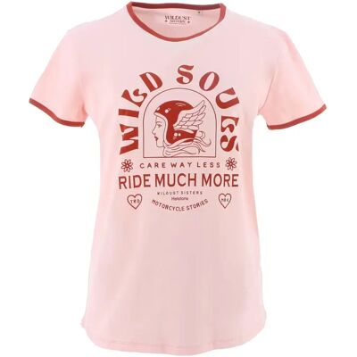 T-shirt femme Helstons WD Wild Souls Rose 2XL Female - Publicité T-shirt femme Helstons WD Wild Souls Rose 2XL Female - Publicité