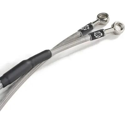 Ligne de frein en acier inoxydable Moto Master pour Supermoto, Street, MotoCross - Publicité Ligne de frein en acier inoxydable Moto Master pour Supermoto, Street, MotoCross - Publicité