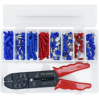 Coffret de 200 cosses pour câble électrique avec pince P2R Bleu 0,5/2,5 mm² Unisex - Publicité Coffret de 200 cosses pour câble électrique avec pince P2R Bleu 0,5/2,5 mm² Unisex - Publicité