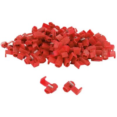 Lot de 100 cosse électrique pré-isolée connecteur pour section fil P2R Rouge TU Unisex - Publicité Lot de 100 cosse électrique pré-isolée connecteur pour section fil P2R Rouge TU Unisex - Publicité