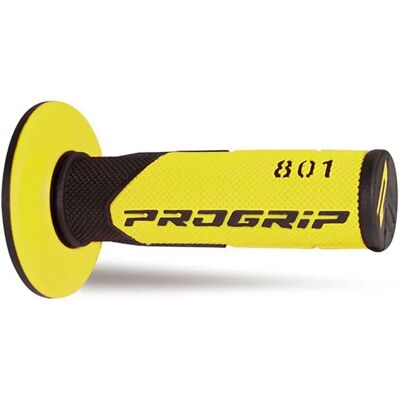 Poignées Progrip 801 Densité Double pour Tout-Terrain - Noir/Jaune - Publicité Poignées Progrip 801 Densité Double pour Tout-Terrain - Noir/Jaune - Publicité