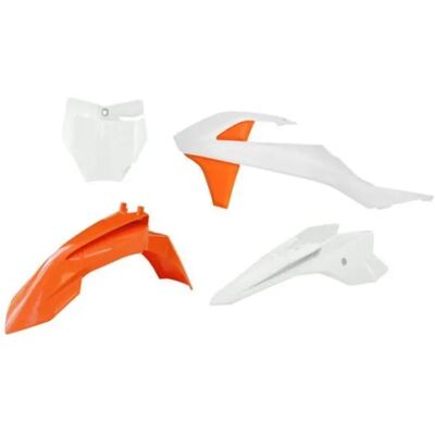 Kit décoration moto plastiques Racetech KTM (x4) Blanc TU Unisex - Publicité Kit décoration moto plastiques Racetech KTM (x4) Blanc TU Unisex - Publicité