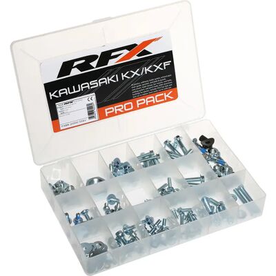 Kit de vis moto RFX Race Series Pro - OEM Kawasaki KX 125 Argenté TU Unisex - Publicité Kit de vis moto RFX Race Series Pro - OEM Kawasaki KX 125 Argenté TU Unisex - Publicité