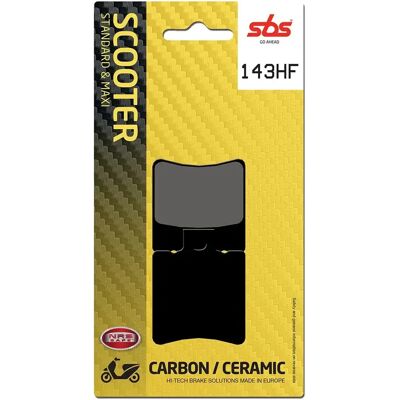 Plaquette de frein moto SBS 143 (725 HF) Noir TU Unisex - Publicité Plaquette de frein moto SBS 143 (725 HF) Noir TU Unisex - Publicité