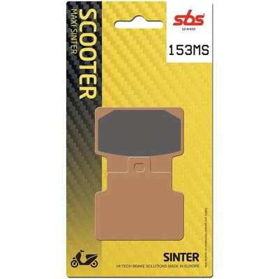 Plaquettes de frein SBS 153 MS Evo Sinter - Maxiscooter - Publicité Plaquettes de frein SBS 153 MS Evo Sinter - Maxiscooter - Publicité