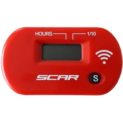 Compteur moto d'heure sans fil avec velcro Scar Rouge TU Unisex - Publicité Compteur moto d'heure sans fil avec velcro Scar Rouge TU Unisex - Publicité