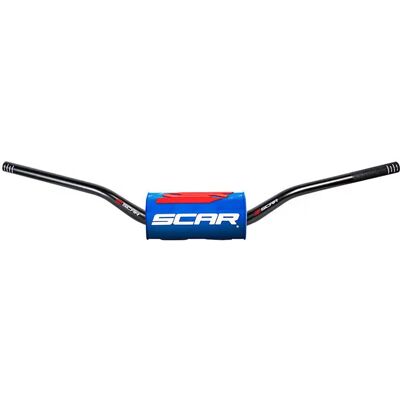 Guidon moto Scar O² Low Bend Bleu 67x760 mm Unisex - Publicité Guidon moto Scar O² Low Bend Bleu 67x760 mm Unisex - Publicité
