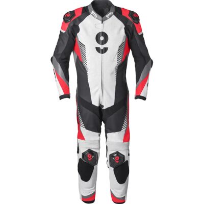 Combinaison moto cuir GMS Grc-1 Noir 52 Male - Publicité Combinaison moto cuir GMS Grc-1 Noir 52 Male - Publicité