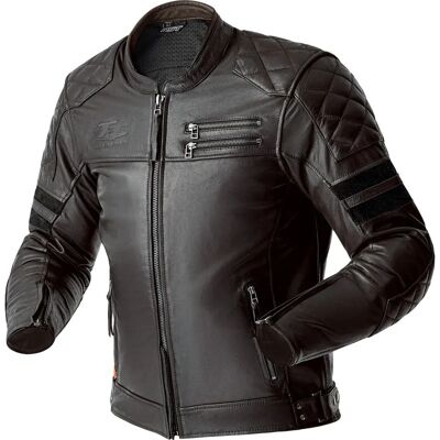 Blouson cuir moto RST Hillberry D3O Marron S Male - Publicité Blouson cuir moto RST Hillberry D3O Marron S Male - Publicité