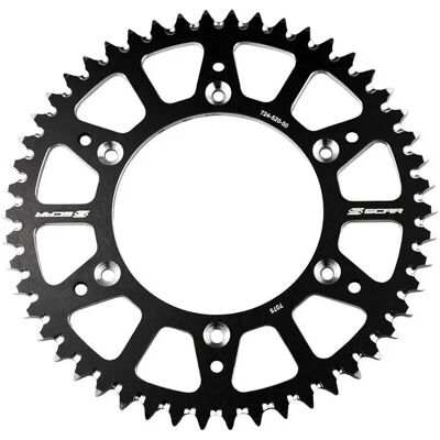Couronne moto aluminium anti boue Scar 520 Honda CRF 150 R STD Noir 50T Unisex - Publicité Couronne moto aluminium anti boue Scar 520 Honda CRF 150 R STD Noir 50T Unisex - Publicité