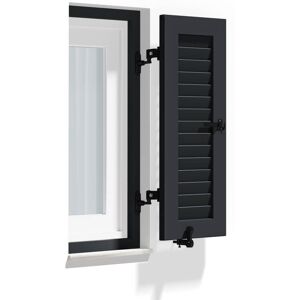 fenetre24.com Volets Battants anthracite, cadre de montage, lames Nice, RAL
