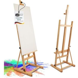 Artina Siena Chevalet de Studio en Bois de Hêtre Huilé - Chevalet Peinture pour Toiles Stable avec Hauteur Réglable Marron - Publicité Artina Siena Chevalet de Studio en Bois de Hêtre Huilé - Chevalet Peinture pour Toiles Stable avec Hauteur Réglable Marron - Publicité