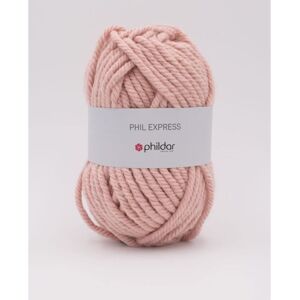 Phildar - Pelote de Laine PHIL EXPRESS de 200g - Laine à Tricoter - 80% ACRYLIQUE20% LAINE - Aiguille n°12 - Couleur Rose Rose - Publicité Phildar - Pelote de Laine PHIL EXPRESS de 200g - Laine à Tricoter - 80% ACRYLIQUE20% LAINE - Aiguille n°12 - Couleur Rose Rose - Publicité