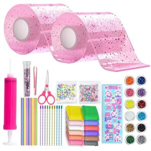 RYTTGOP Ensemble de 62 bulles de ruban adhésif nano ruban adhésif double face nano de 3 m 2 rouleaux de ruban adhésif à bulles coloré - Publicité RYTTGOP Ensemble de 62 bulles de ruban adhésif nano ruban adhésif double face nano de 3 m 2 rouleaux de ruban adhésif à bulles coloré - Publicité