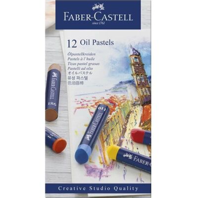 FABER-CASTELL 12 Pastels à lhuile Studio Quality - Publicité FABER-CASTELL 12 Pastels à lhuile Studio Quality - Publicité
